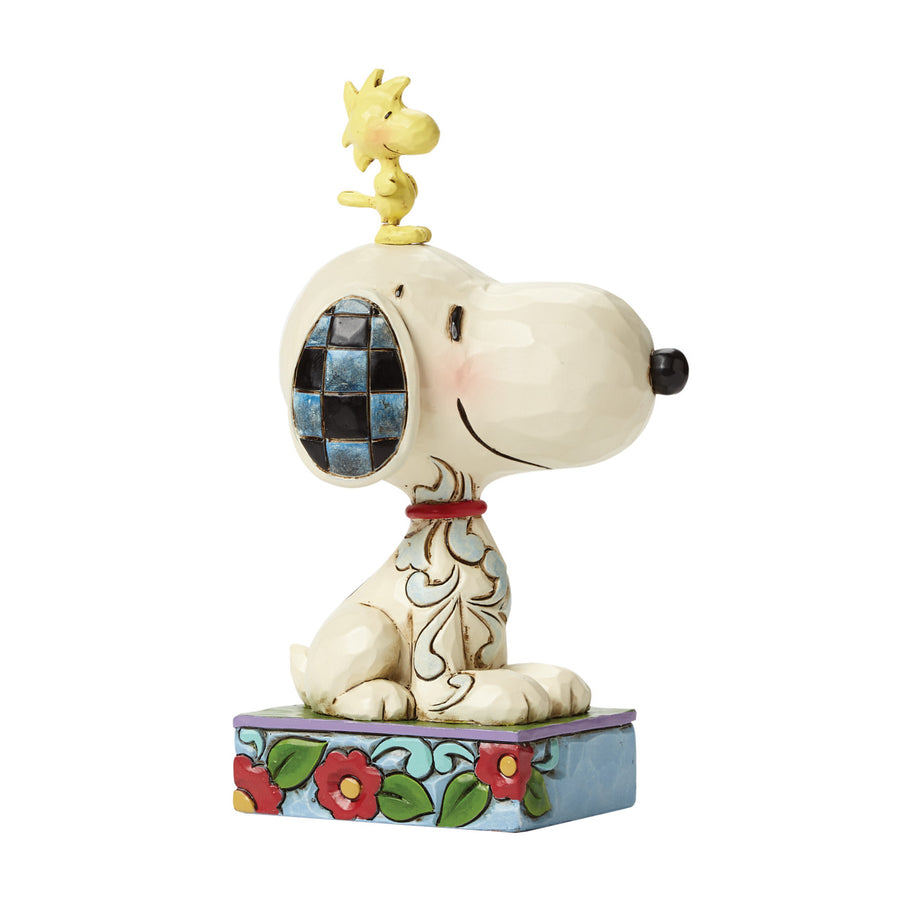 Jim Shore Peanuts: Snoopy & Woodstock Personality Pose Figurine sparkle-castle