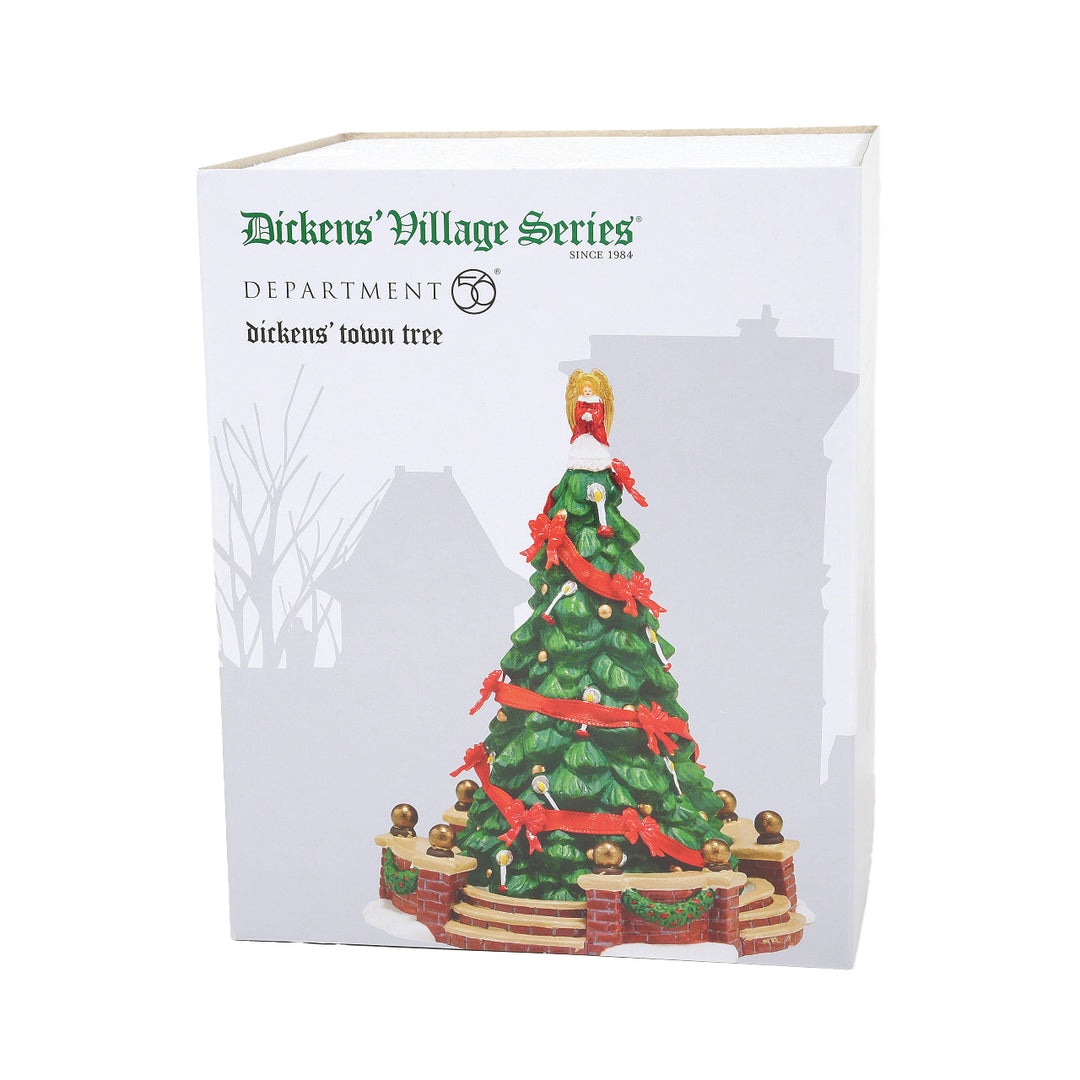 Department 56 Dickens Snow Village Accessory: Dickens' Town Tree Figurine sparkle-castle