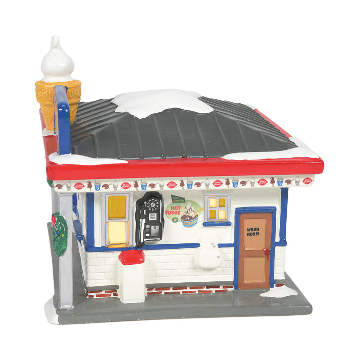 Department 56 Original Snow Village: Dairy Queen® sparkle-castle