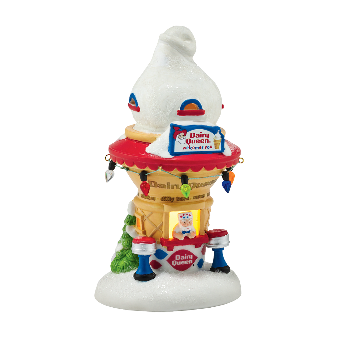 Department 56 Original Snow Village: Santa's DQ® Cone House sparkle-castle