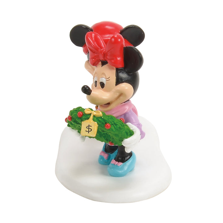 Department 56 Disney Snow Village Accessory: Mickey's Mistletoe Surprise sparkle-castle