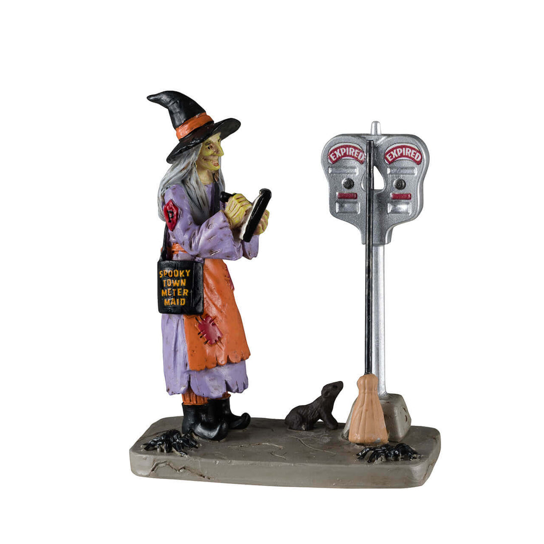 Lemax Spooky Town Halloween Village Accessory: Illegal Broom Parking sparkle-castle