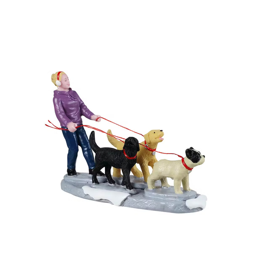 Lemax General Products Accessory: Dog Walker sparkle-castle