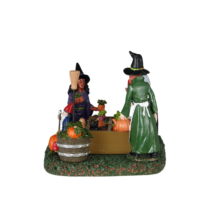 Lemax Spooky Town Halloween Village Accessory: Witches' Community Garden sparkle-castle