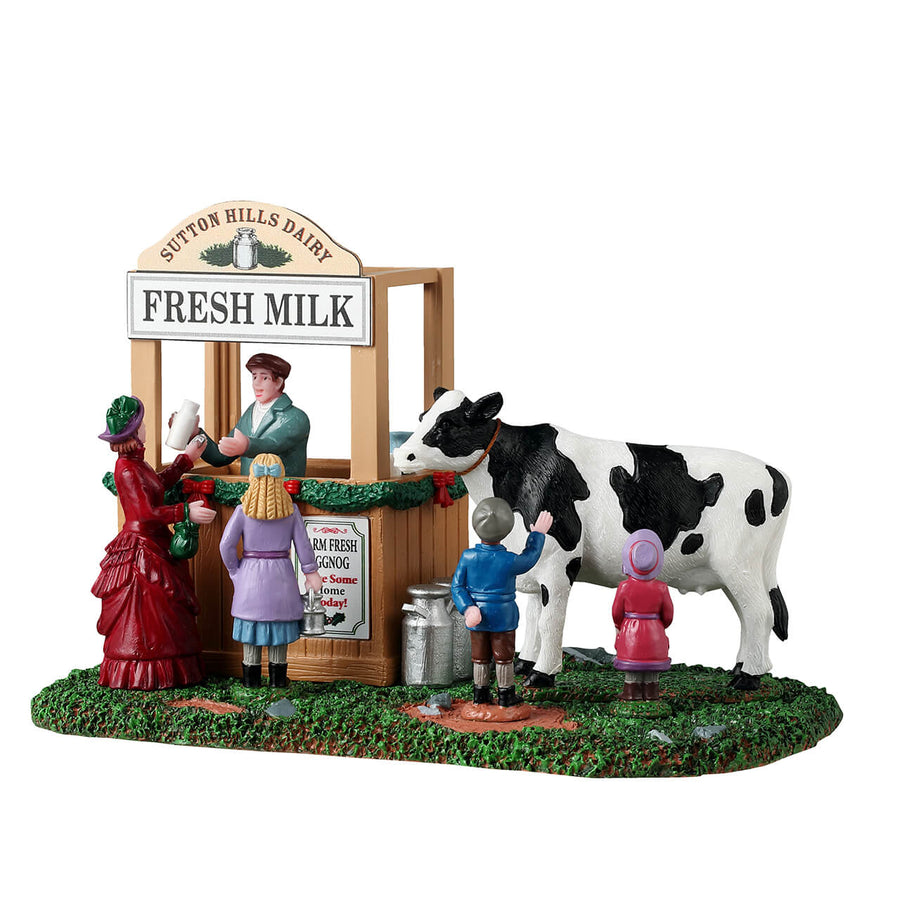 Lemax Caddington Village Accessory: Fresh Milk Stall sparkle-castle