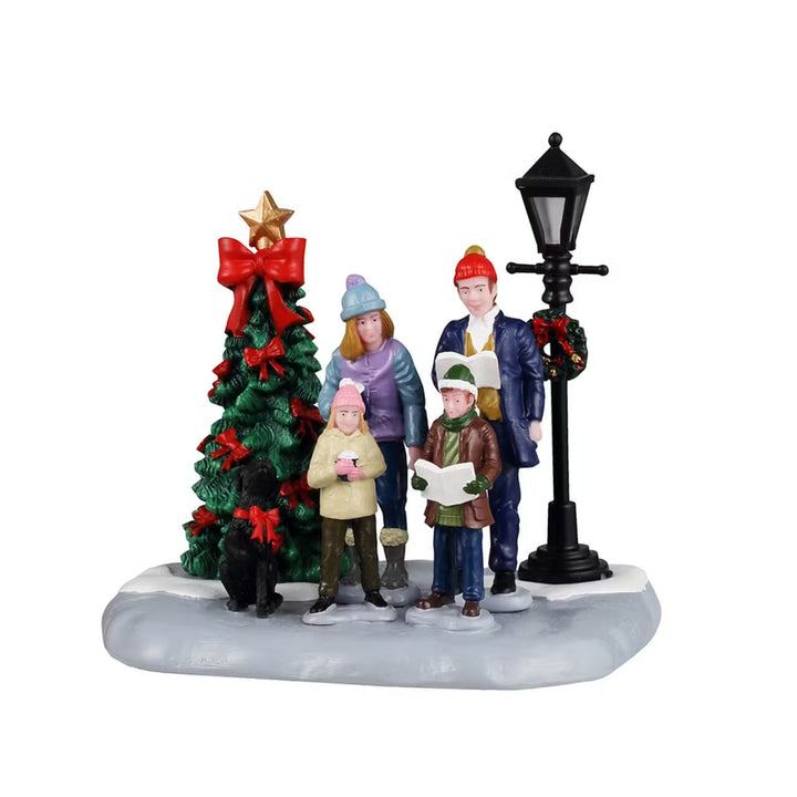 Lemax Vail Village Accessory: Family Carolin sparkle-castle