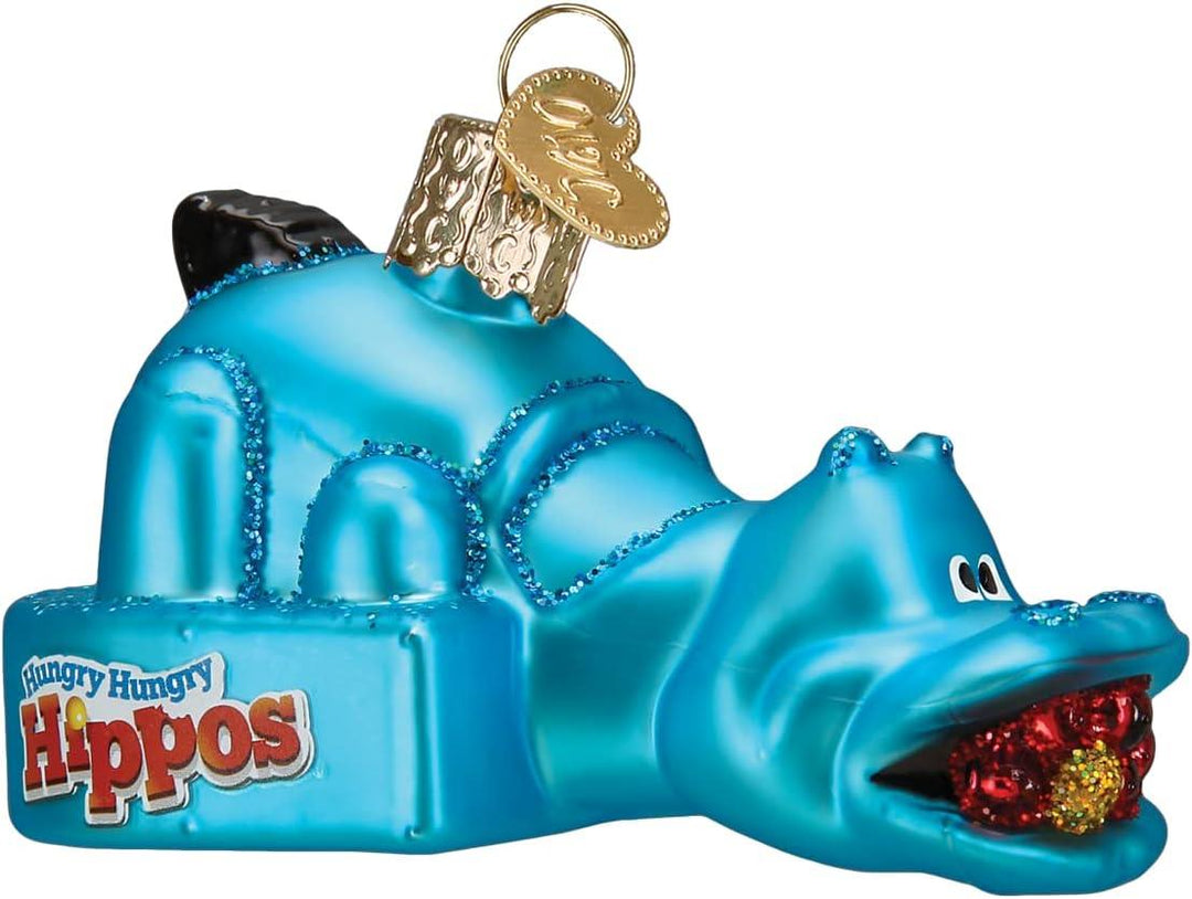 Old World Christmas Hungry Hungry Hippos sparkle-castle