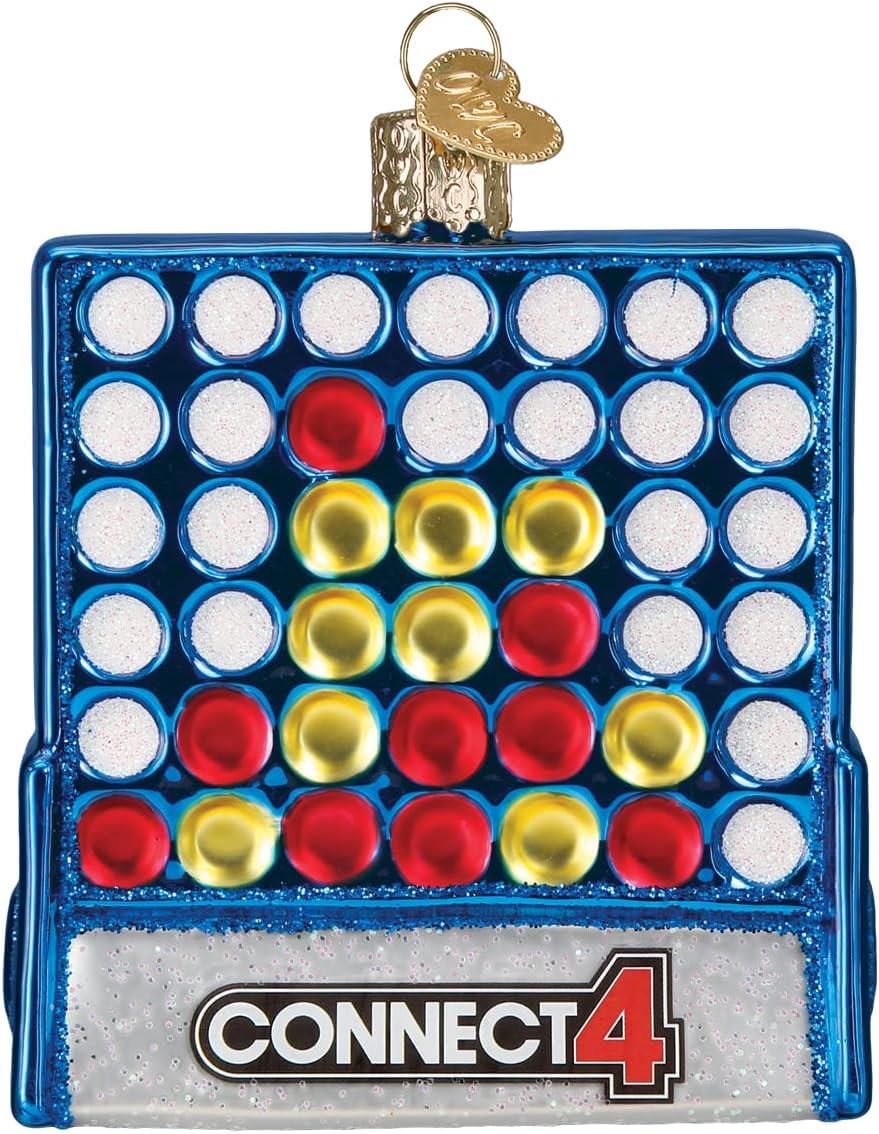 Old World Christmas Connect 4 Ornament sparkle-castle