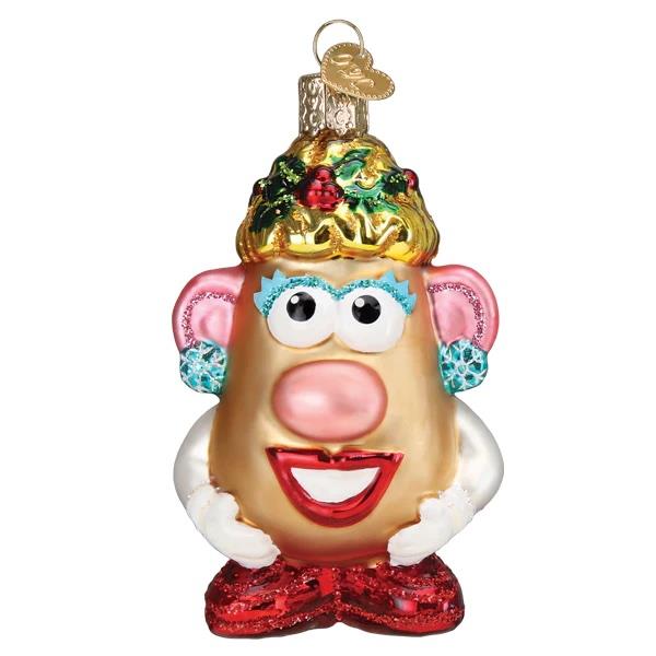 Old World Christmas Hasbro Mrs. Potato Head Ornament sparkle-castle