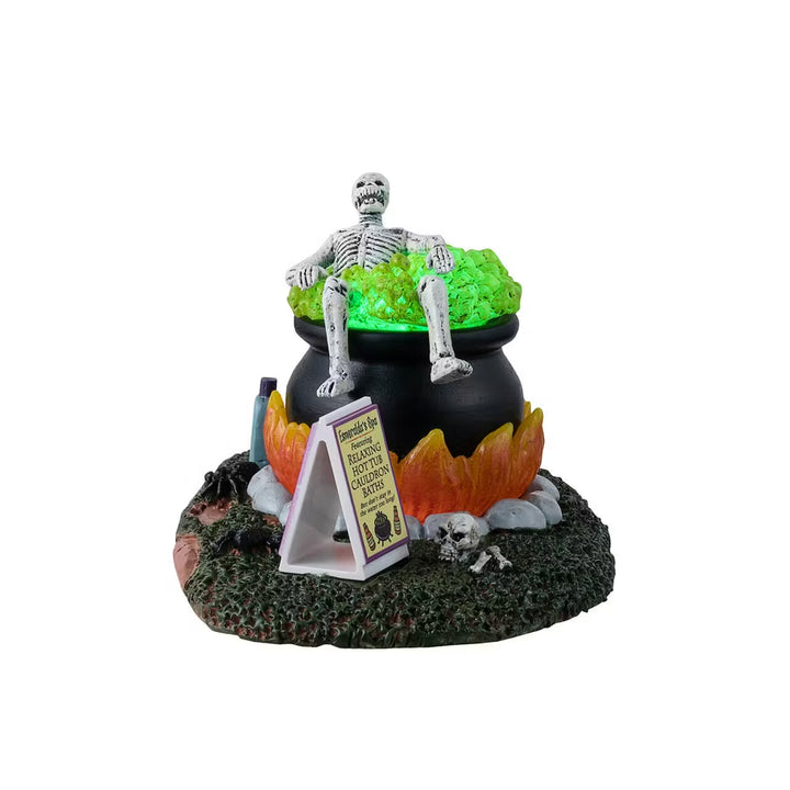 Lemax Spooky Town Halloween Village Accessory: Nothing Like A Hot Bath sparkle-castle