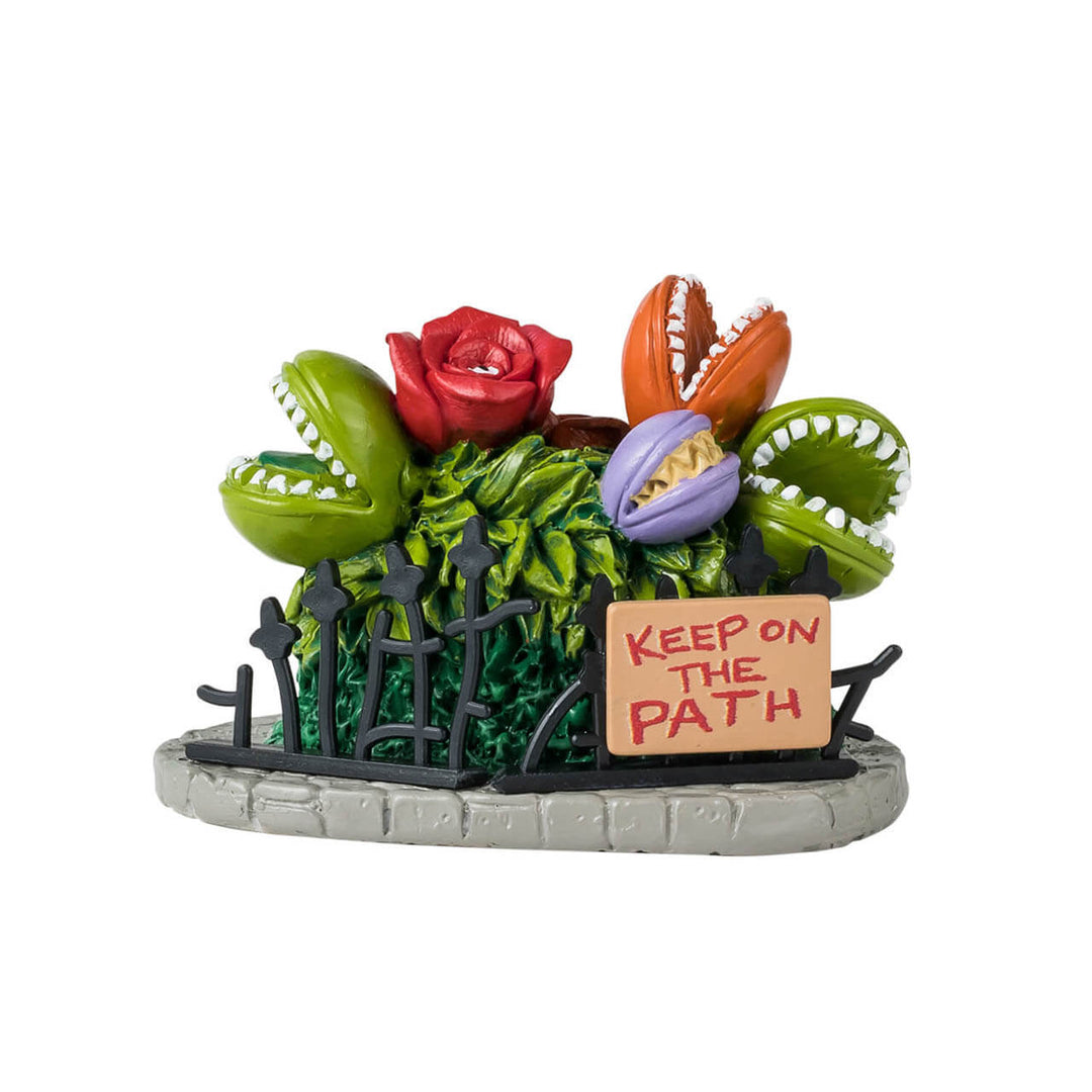 Lemax Spooky Town Halloween Village Accessory: Hungry Plants sparkle-castle