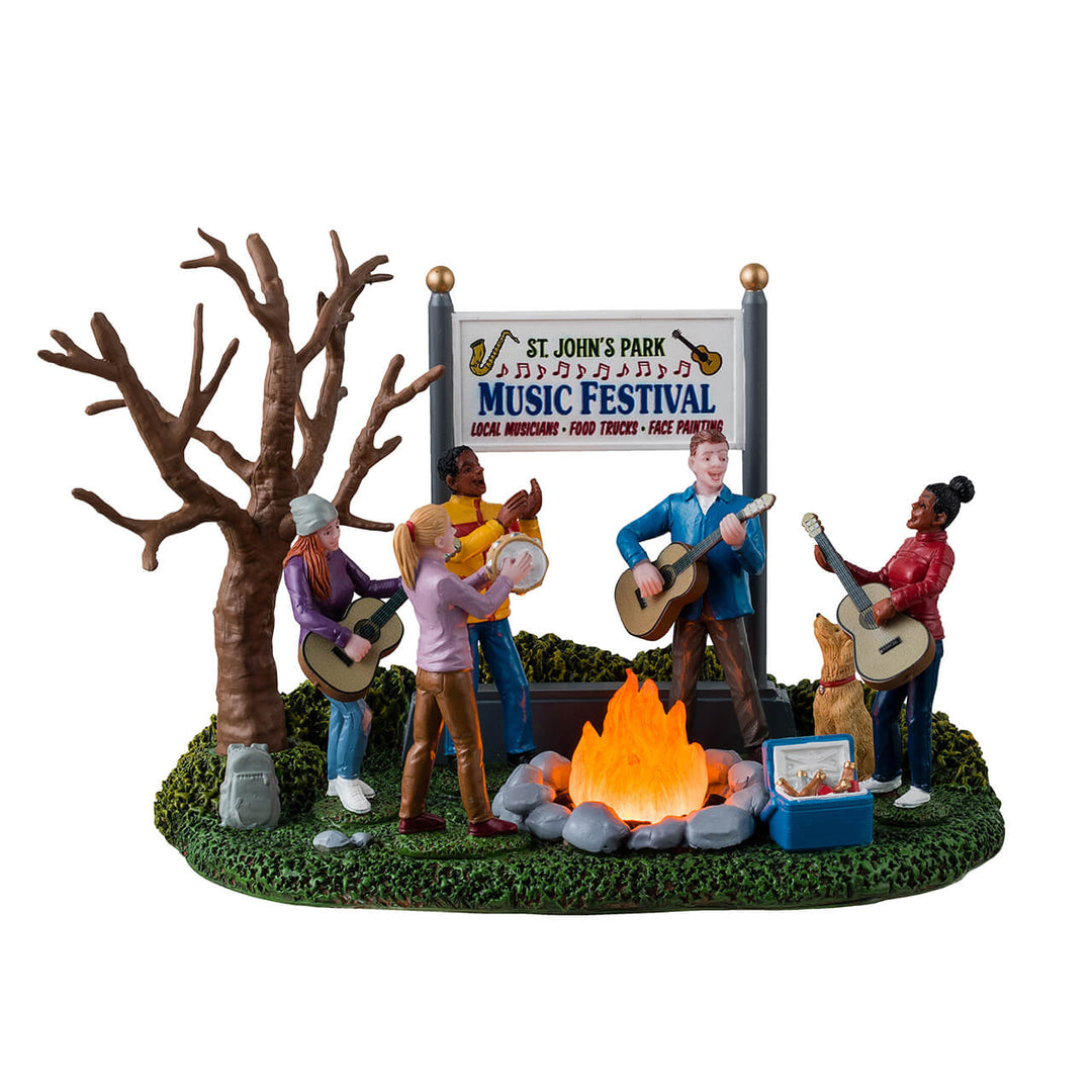 Lemax General Products Village Accessory: Music Festival sparkle-castle