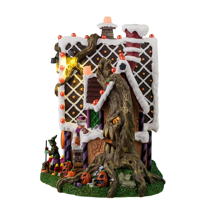 Lemax Spooky Town Halloween Village: The Candy Witch Cottage sparkle-castle