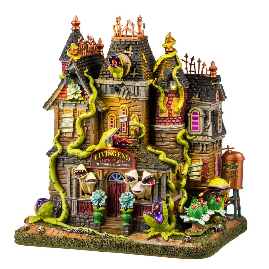 Lemax Spooky Town Halloween Village: The Living End sparkle-castle