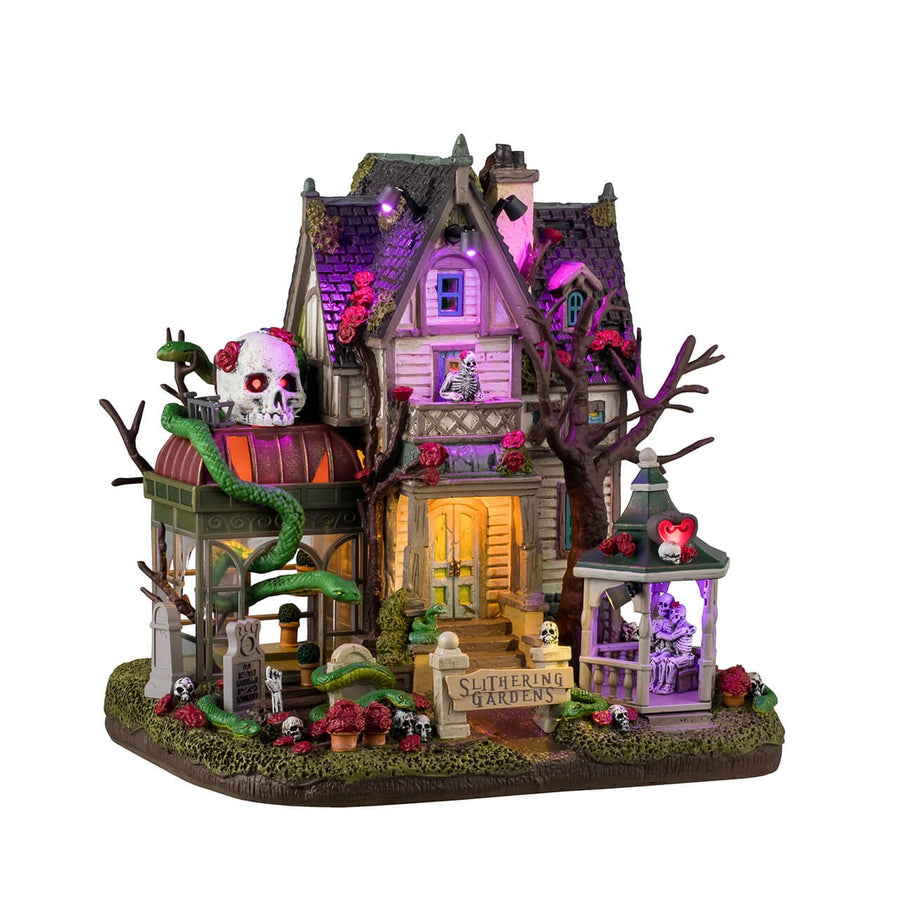 Lemax Spooky Town Halloween Village: Slithering Gardens sparkle-castle