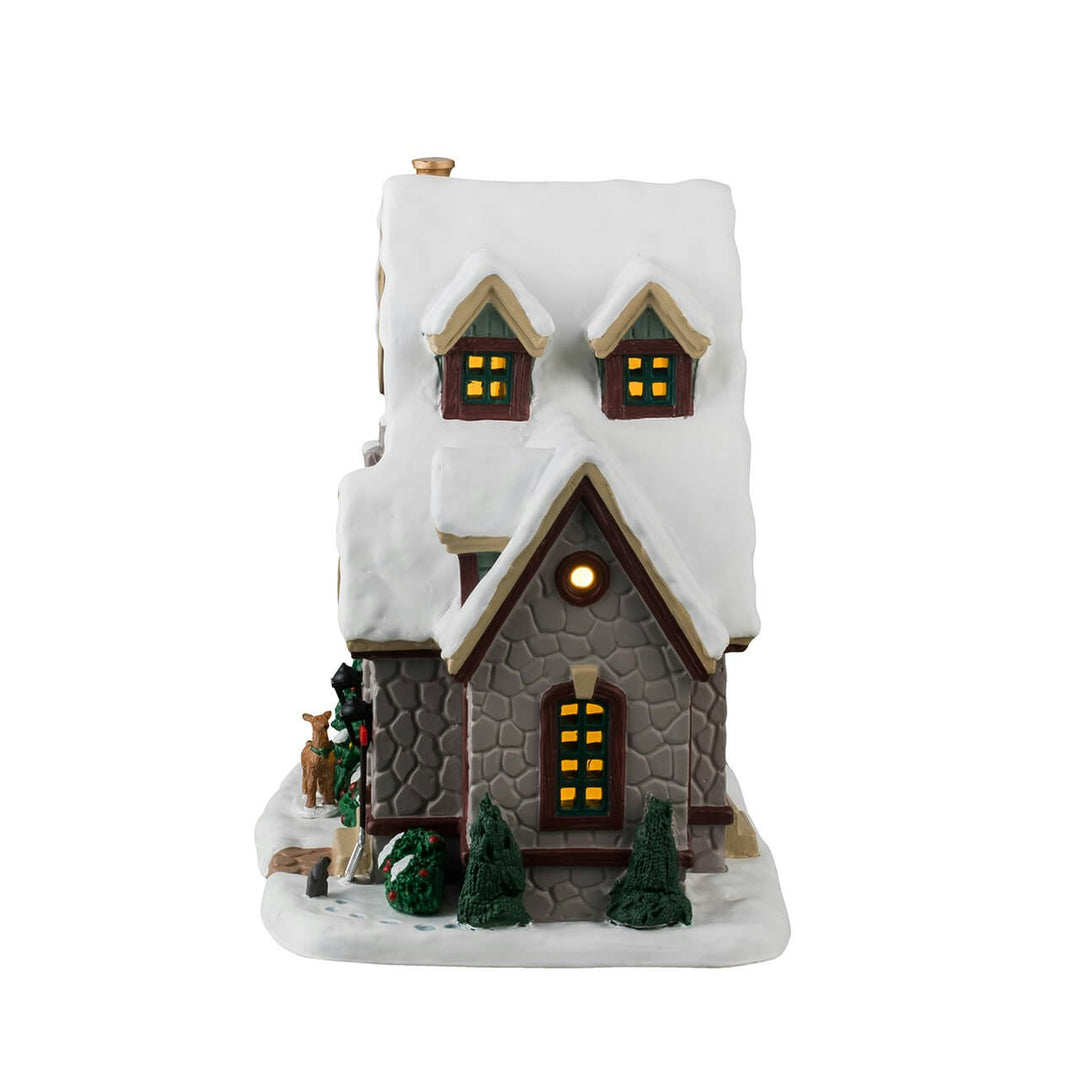 Lemax Caddington Village: White Christmas sparkle-castle