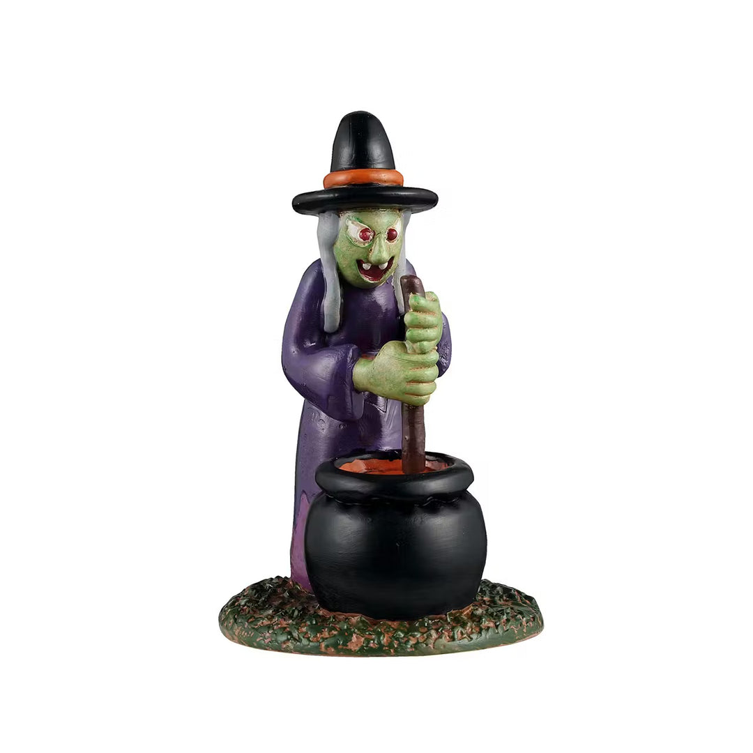 Lemax Spooky Town Halloween Village Accessory: Inflatable Witch Yard Decoration sparkle-castle