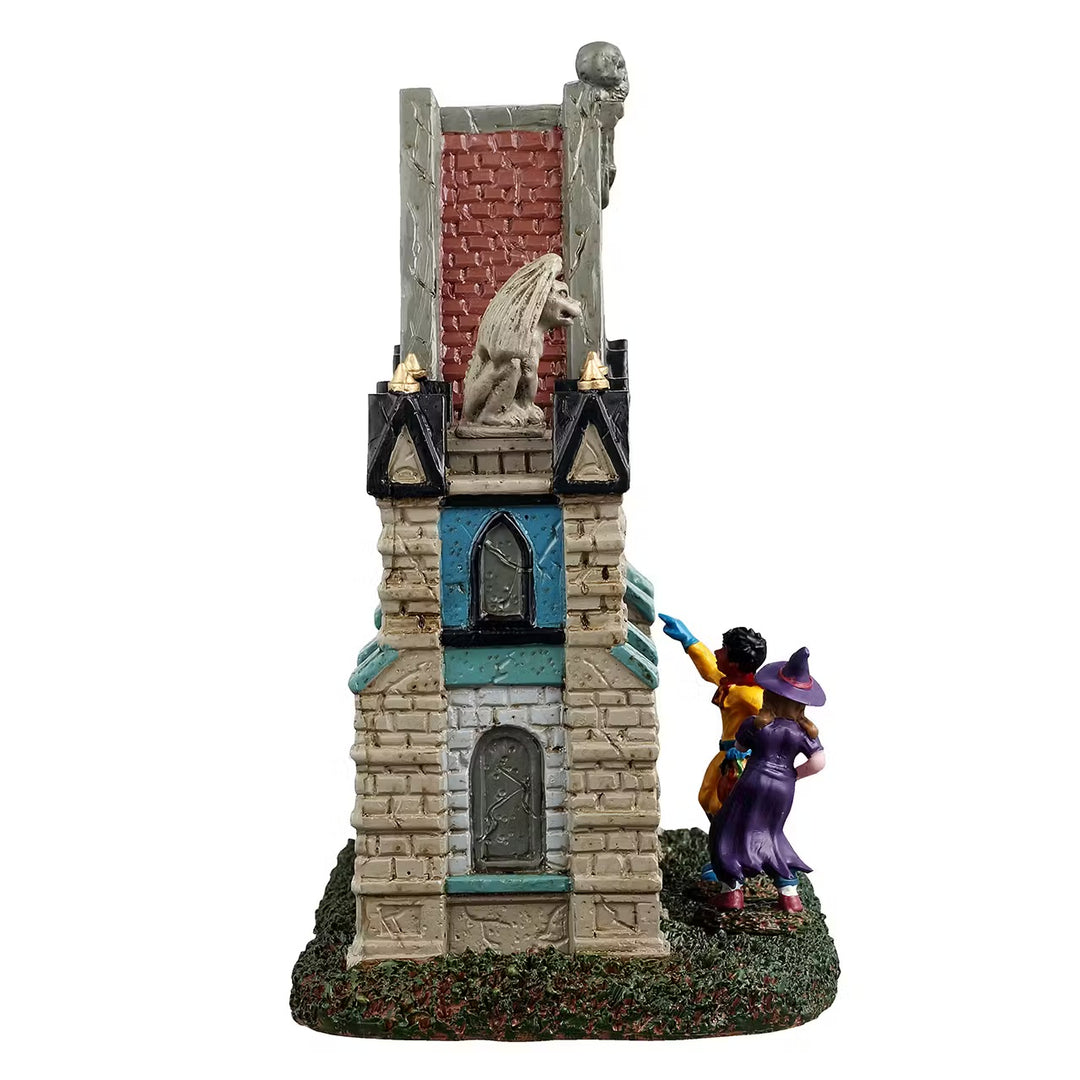 Lemax Spooky Town Halloween Village Accessory: Gargoyle Gate sparkle-castle