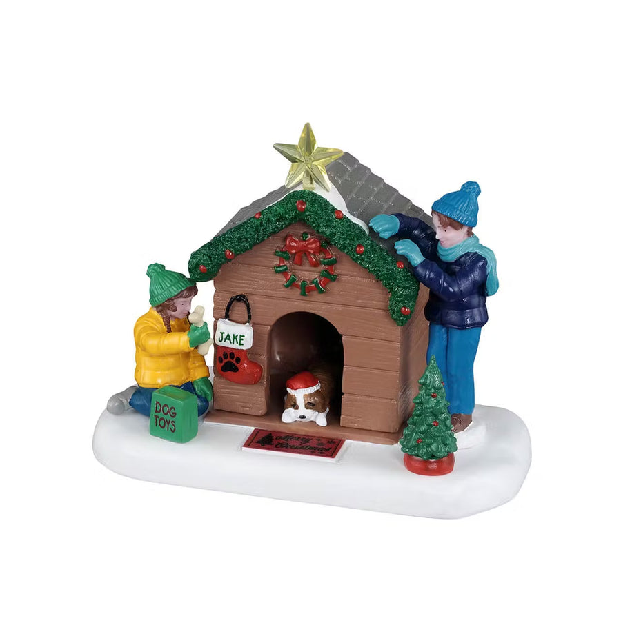 Lemax General Products Accessory: Doghouse Christmas sparkle-castle