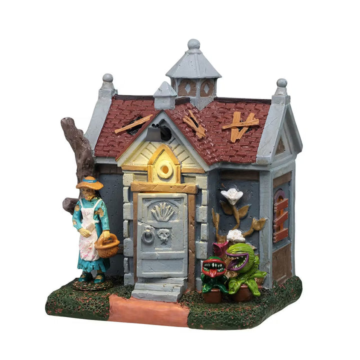 Lemax Spooky Town Halloween Village: Grave Gardening sparkle-castle