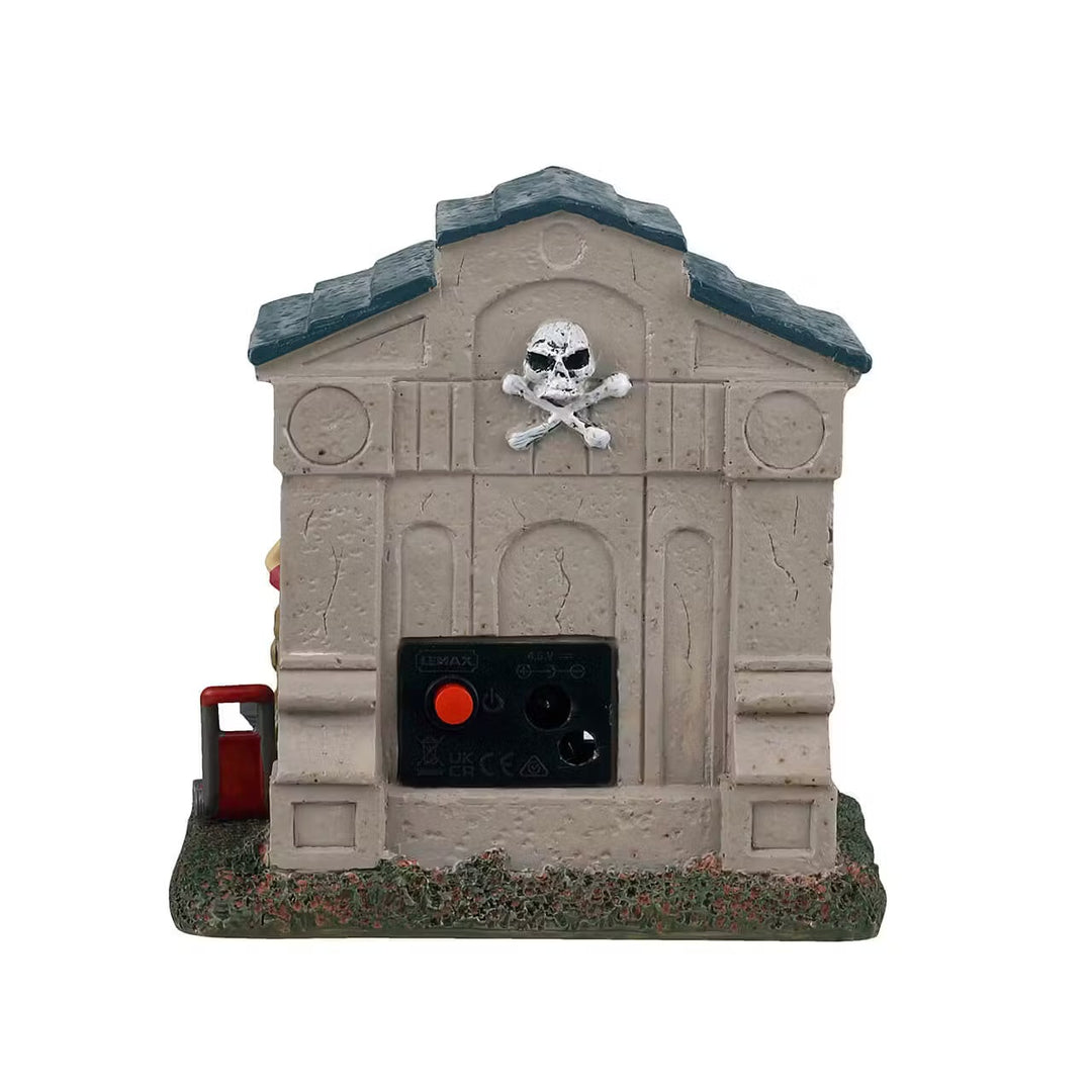 Lemax Spooky Town Halloween Village: Next Tomb Neighbor sparkle-castle