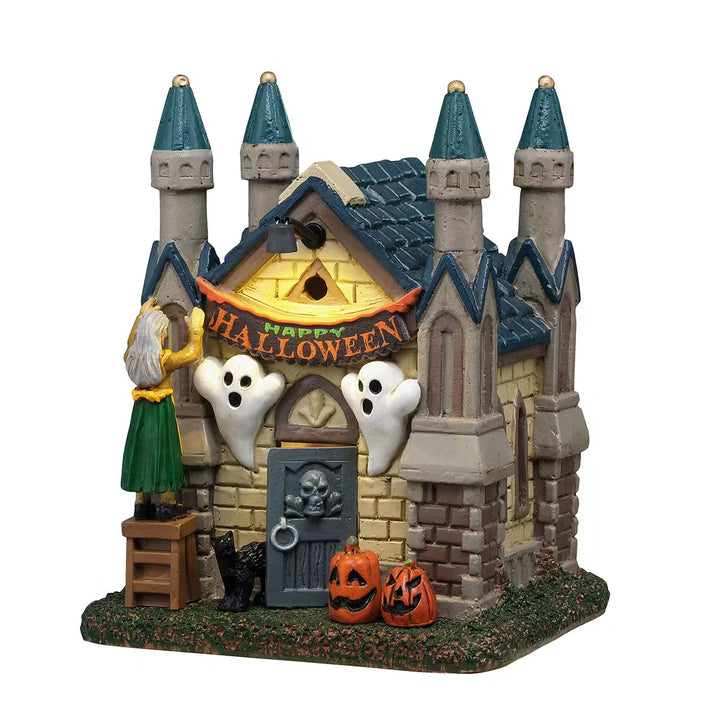 Lemax Spooky Town Halloween Village: Dreary Decorations sparkle-castle