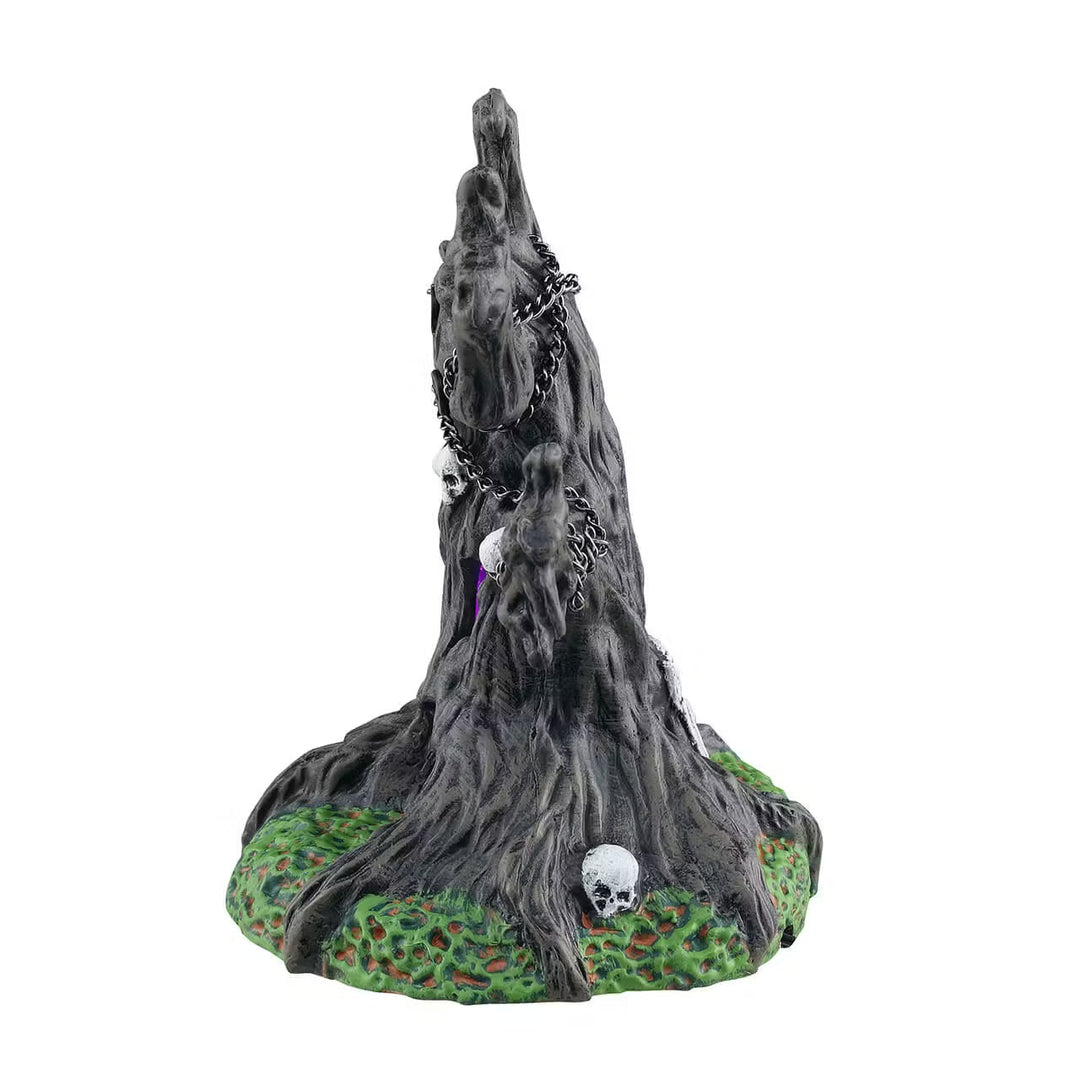 Lemax Spooky Town Halloween Village Accessory: Chained Spooky Tree sparkle-castle