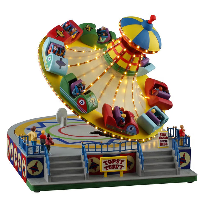 Lemax Carnival Village: Topsy Turvy sparkle-castle