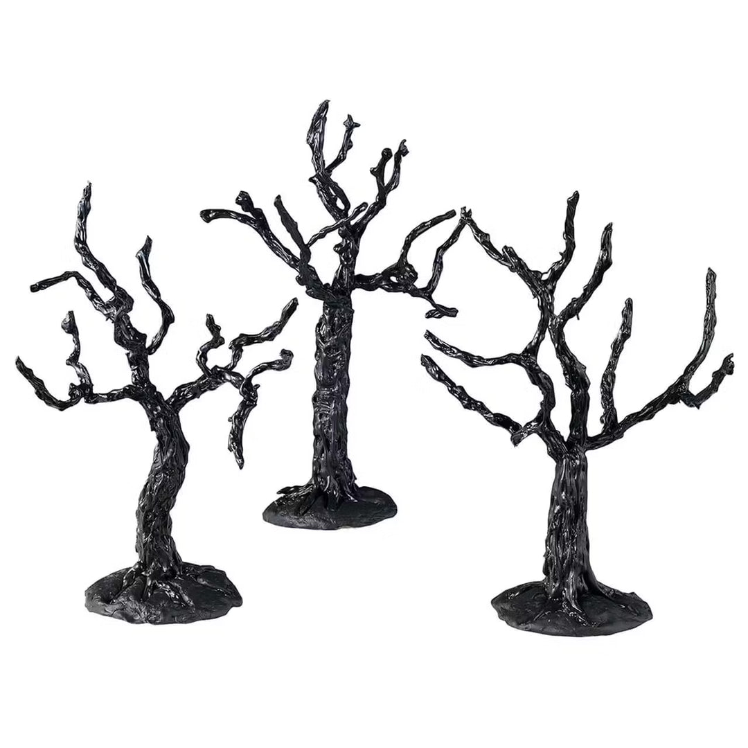 Lemax Spooky Town Halloween Village Accessory: Sinister Tree Small , Set of 3 sparkle-castle