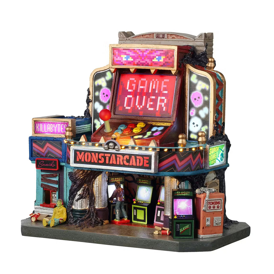 Lemax Spooky Town Halloween Village: Monstarcade sparkle-castle