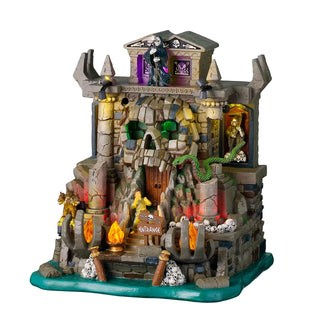 Lemax Spooky Town Halloween Village: Gates To The Underworld sparkle-castle