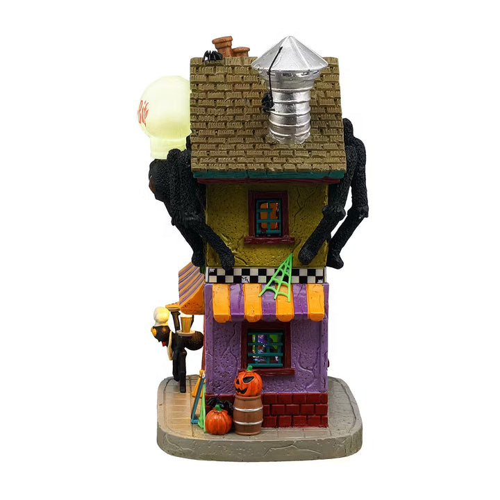 Lemax Spooky Town Halloween Village: Quick-Bite Spider Diner sparkle-castle