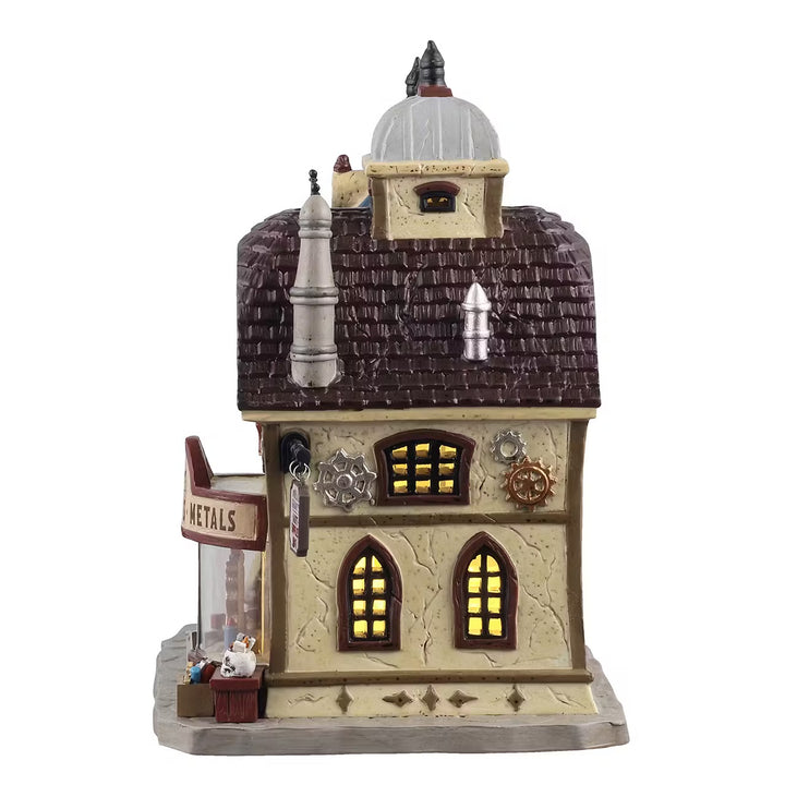 Lemax Spooky Town Halloween Village: Dorian Gray's Art Supplies sparkle-castle