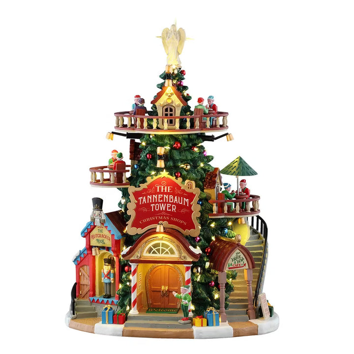 Lemax Santa's Wonderland Village: The Tannenbaum Tower Christmas Shops sparkle-castle