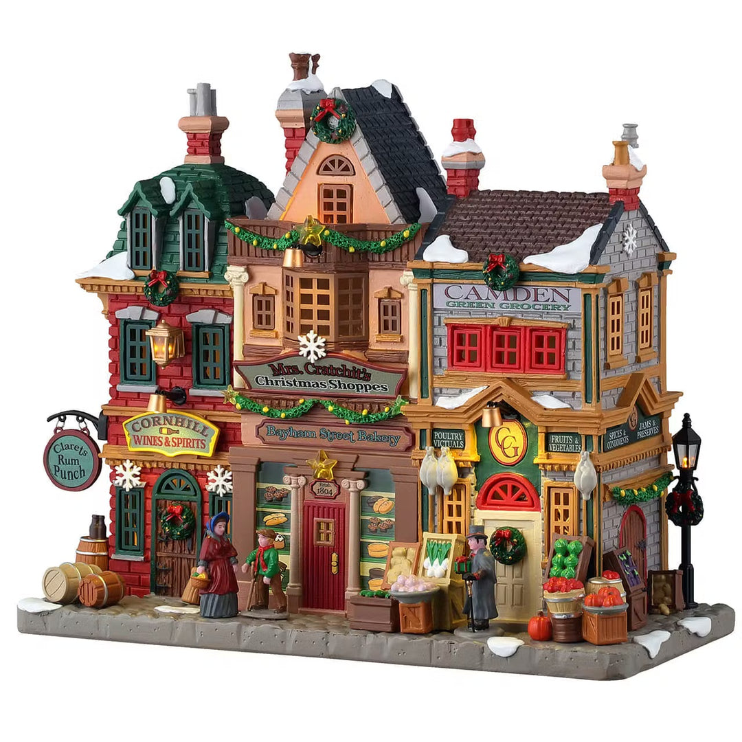 Lemax Caddington Village: Mrs. Cratchit's Christmas Shoppes sparkle-castle