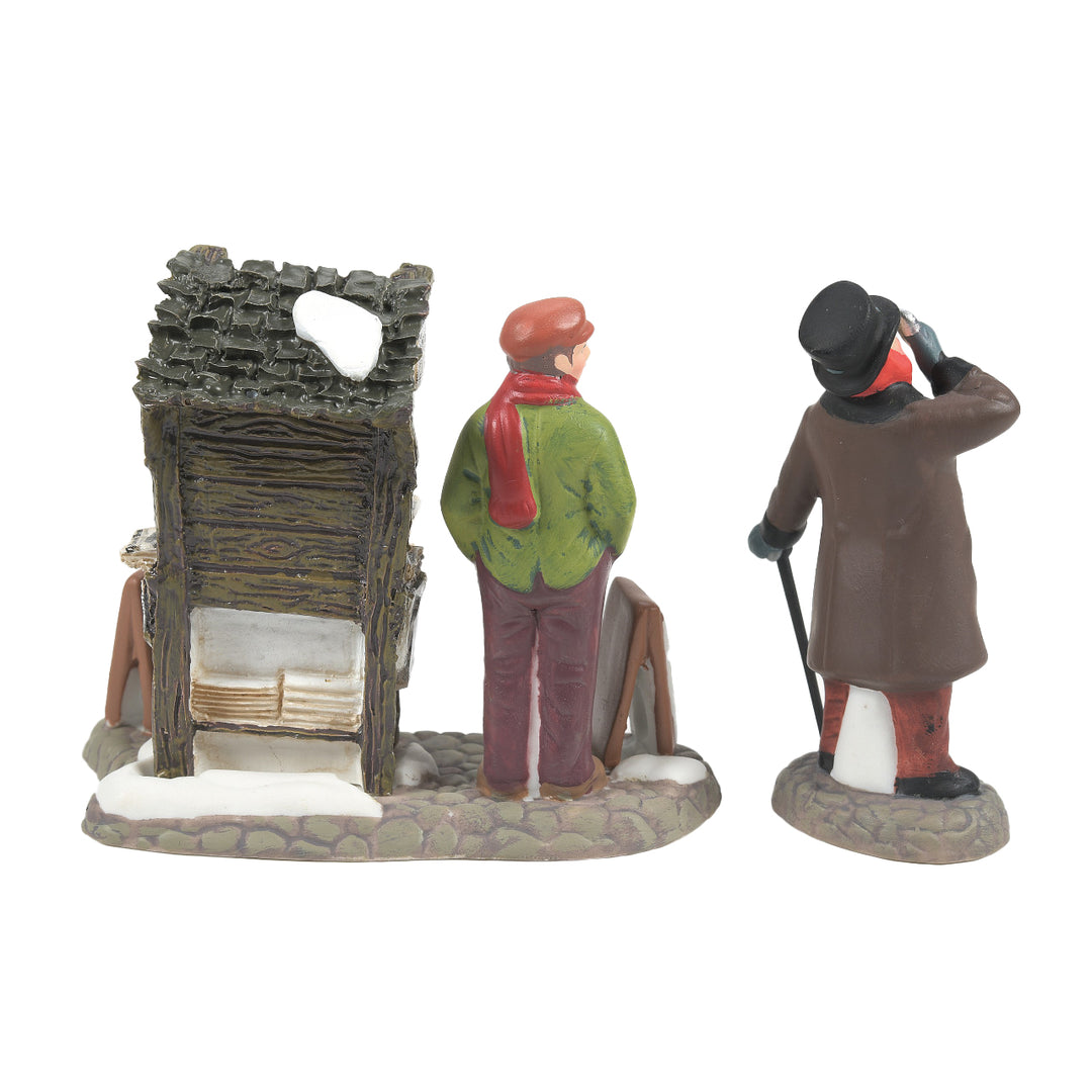 Department 56 Dickens Snow Village Accessory: London Newspaper Stand sparkle-castle