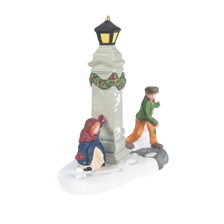 Department 56 Dickens Snow Village Accessory: Snowball Fun sparkle-castle