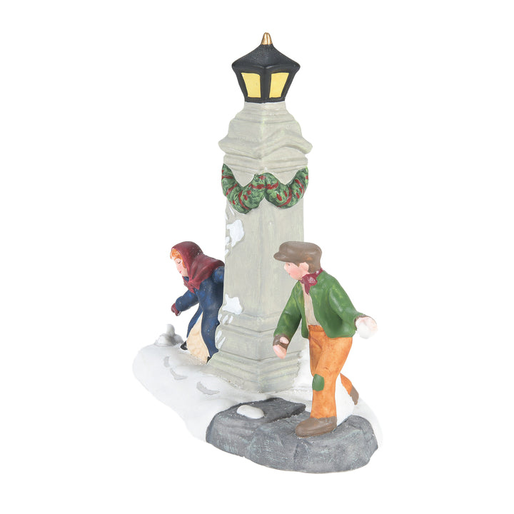 Department 56 Dickens Snow Village Accessory: Snowball Fun sparkle-castle