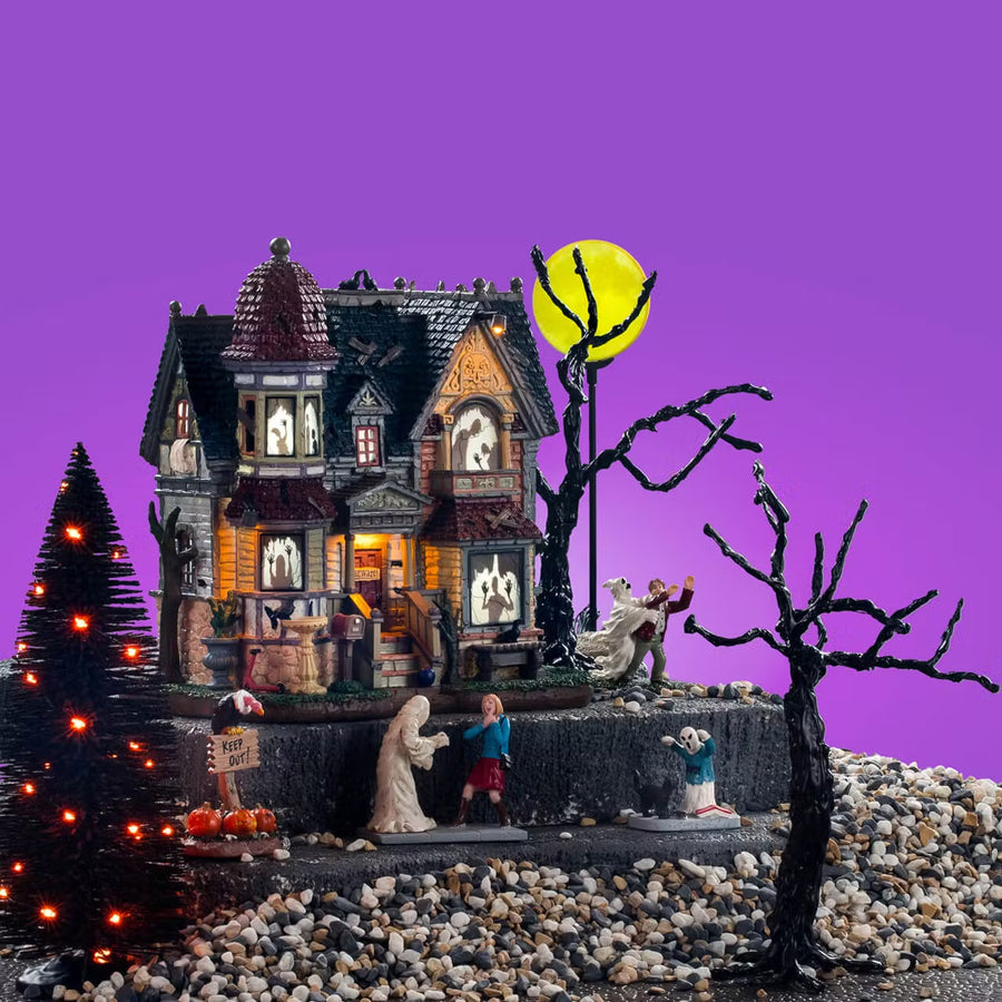 Lemax Spooky Town Halloween Village: The House Of Shadows Set sparkle-castle