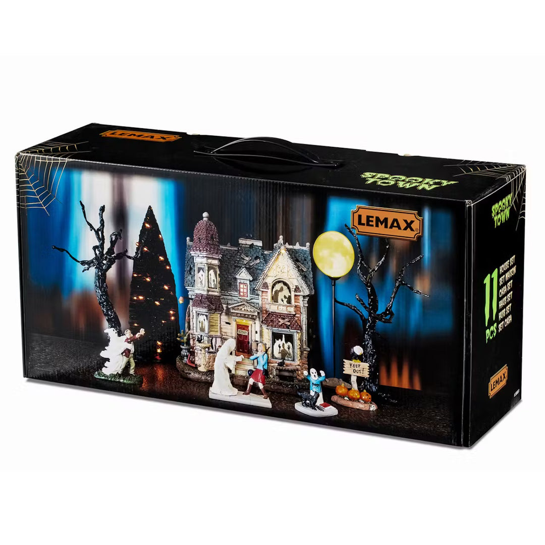 Lemax Spooky Town Halloween Village: The House Of Shadows Set sparkle-castle