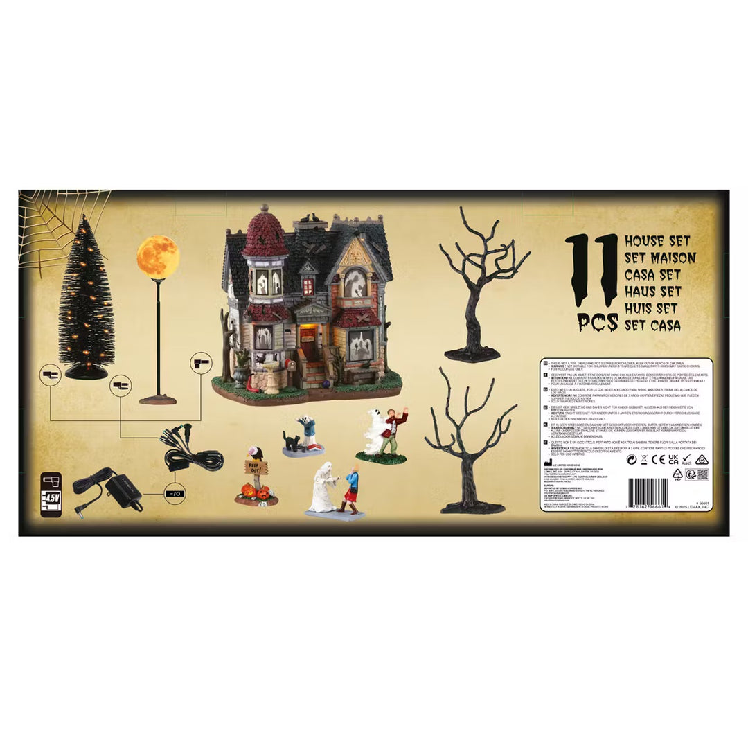 Lemax Spooky Town Halloween Village: The House Of Shadows Set sparkle-castle