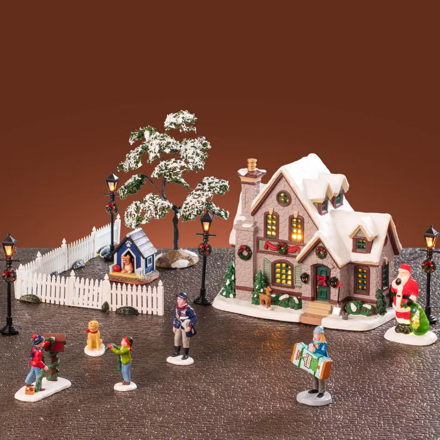 Lemax Caddington Village: White Christmas Set sparkle-castle