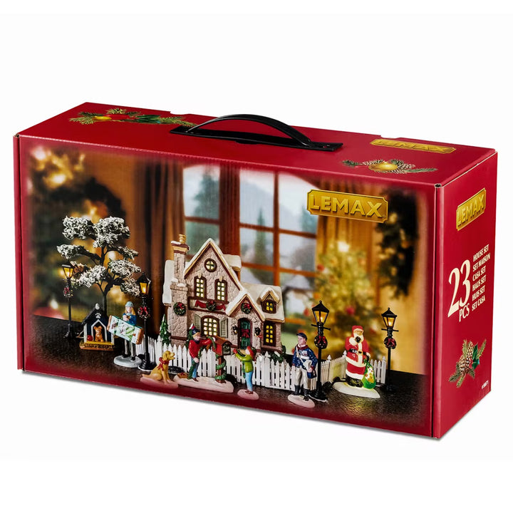 Lemax Caddington Village: White Christmas Set sparkle-castle