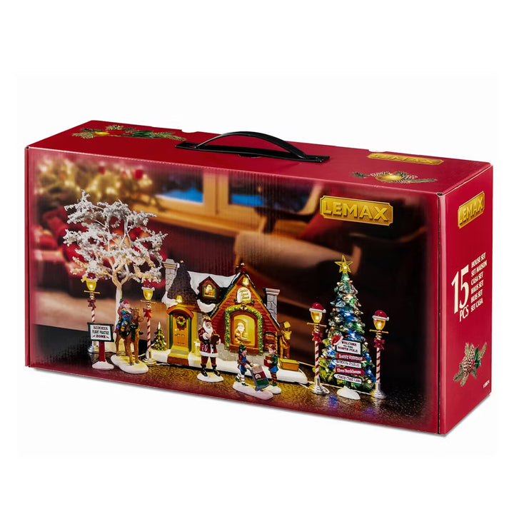 Lemax Santa's Wonderland Village: Santa's Snack Shack Set sparkle-castle