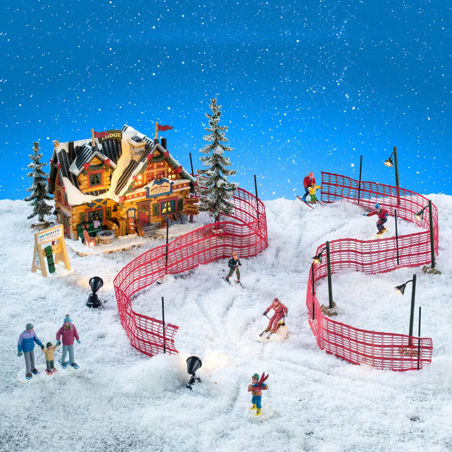 Lemax Vail Village: Apres-Ski Lodge Set sparkle-castle