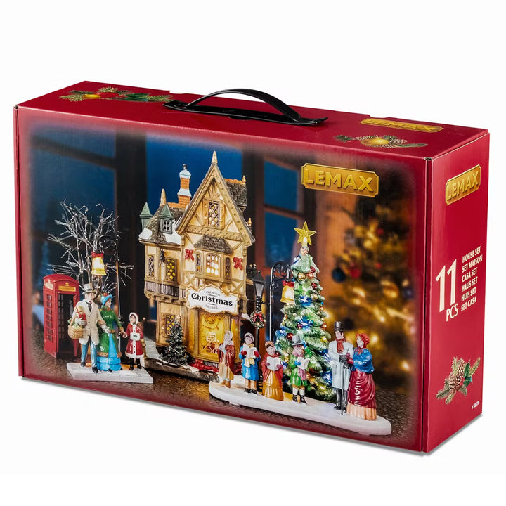 Lemax Caddington Village: Tannenbaum Christmas Shoppe Set sparkle-castle