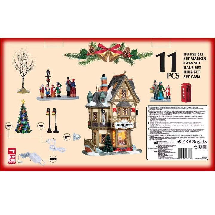 Lemax Caddington Village: Tannenbaum Christmas Shoppe Set sparkle-castle