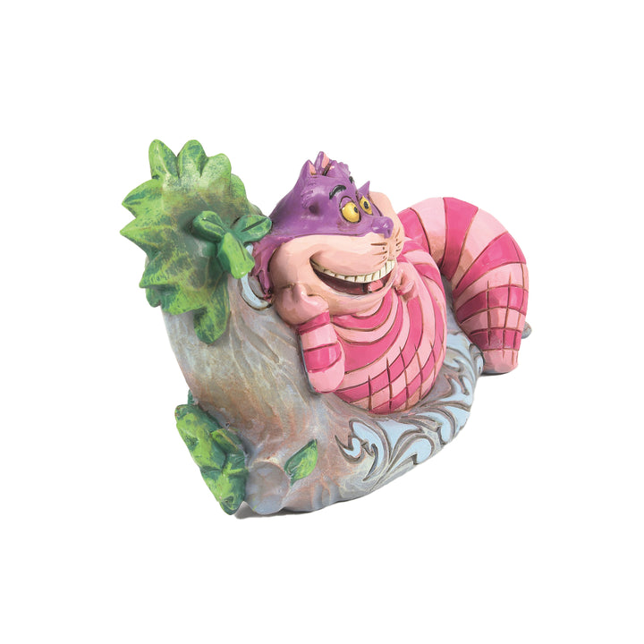 Jim Shore Disney Traditions: Cheshire Cat on Tree Figurine sparkle-castle