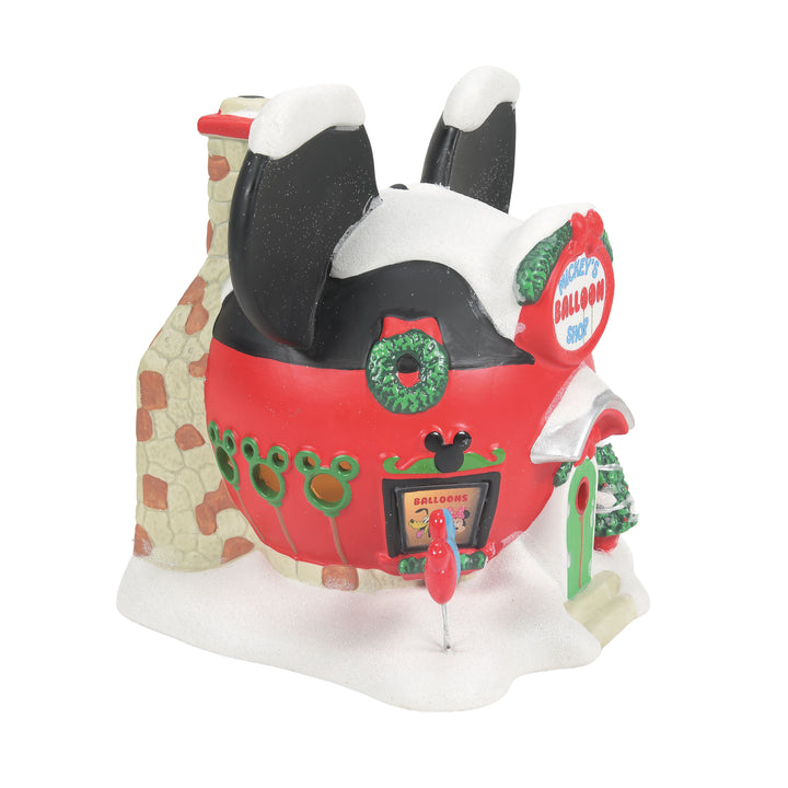 Department 56 Disney Snow Village: Mickey's Balloon Inflators sparkle-castle