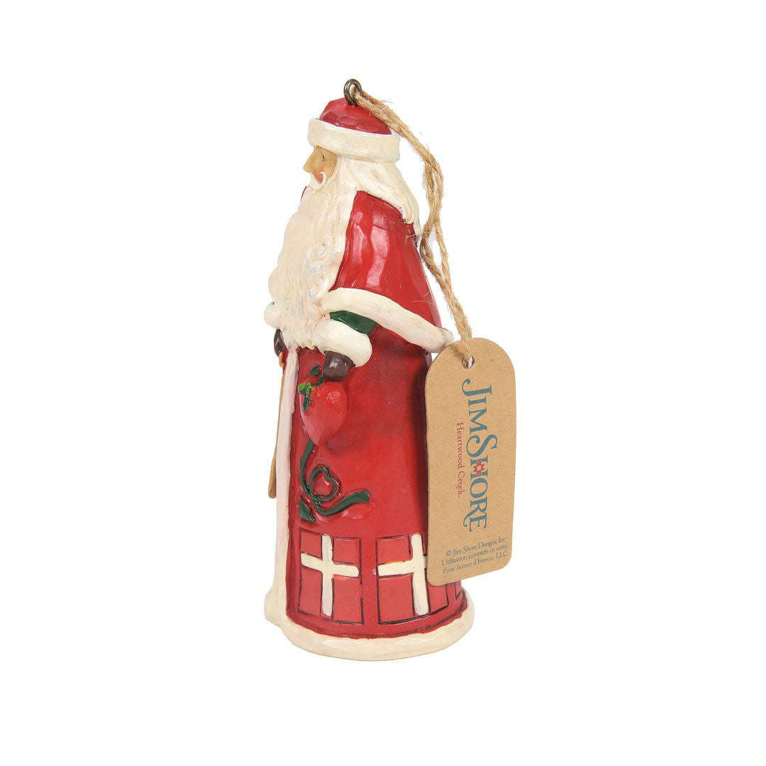 Jim Shore Heartwood Creek: Danish Santa Hanging Ornament sparkle-castle